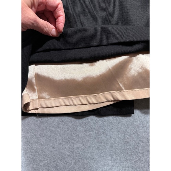 Antonio Melani Black Lace Overlay Cap Sleeve Midi Sheath Dress Size 0 Cocktail - Picture 10 of 15